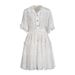 Women's Clothing Retro Romantic Style Autumn New Style Lapel Embroidered Lace Short Shirt With Elegant Skirt Suit_ecoleips.com