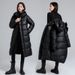 Unisex Oversized Hooded Long Puffer Coat With 3D Pattern - Thickened Winter Jacket For Men & Women (Black, Plus Size Available)_ecoleips.com