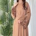 Women's Clothing New Solid Color Floral Lace Sleeves With Zipper Dress Plus Size Women's Clothing_ecoleips.com