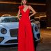 Women's Clothing Fashion Temperament Jumpsuit Three Dimensional Flower Deep V Suspender Jumpsuit_ecoleips.com