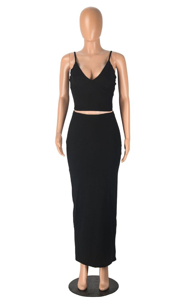 K Sexy New Women's Clothing Crop Top And Pencil Skirt Set_ecoleips.com