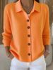 2026 European And American Cross-Border Button Knitted Turn-Down Collar Sweater Cardigan Coat Autumn Winter New Solid_ecoleips.com