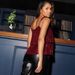 Aria Basics Aria Basics 2025 Spring Cross-Border European And American Sexy Sequin V-Neck Camisole Women's Short Loose Top Base Shirt_ecoleips.com