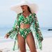 Stylish Women's Bikini Set - Sexy Swimwear 3-Piece With Comfortable Fit, Quick-Dry Fabric & Adjustable Design For Beach & Pool_ecoleips.com