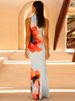 Mozision Print Sleeveless Sexy Maxi Dress Women Fashion Summer New Floral Print O Neck Bodycon Club Party Long Tank Dresses_ecoleips.com