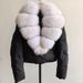 Women's Winter Short Down Jacket With Fox Fur Collar, Fashionable Loose Fit, Warm & Stylish, Multiple Colors Available_ecoleips.com