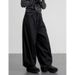 Korea Dongdaemun New Street Style Retro Handsome Versatile Leopard Print Cross Pointed Loose Wide-Leg Jeans_ecoleips.com