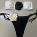 Women’s Clothing New Fashion Multi Color Flower Tube Top Sexy Split Swimsuit Bikini Bikini_ecoleips.com