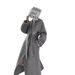 Large Lapel Collar Double-sided Wool Coat, Extended And Enlarged Belt Bathrobe Lace-up Woolen Thickened Long-haired Coat For Women_ecoleips.com