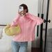 Diyun European And American Casual Solid Color Knitted Long Sleeve Sweater Women's Fashion 2025 Autumn_ecoleips.com