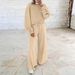 Women’s Oversized Drop-Shoulder Bubble Sleeve Top & Drawstring Wide-Leg Pants Set – Casual Lounge Two-Piece (6 Colors, S-XXL)_ecoleips.com