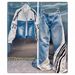 Women’s Clothing Denim Jacket For Women Spring New Style Small Number 24 Letter Pocket Design Thief Jacket Top_ecoleips.com