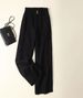 Muslim Linen Wide Leg Pants For Women High Waist Drape Thin Casual Cotton And Linen Pants Flower Bud Waist Linen Mopping Pants_ecoleips.com