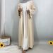 Hot Sale Embroidery Ring Lace Cardigan Dress Arab Dubai Temperament Elegant Long Dress_ecoleips.com