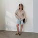 Autumn And Winter Women's Solid Color Pullover Sweater Lazy Wind V-neck Casual Splicing Long-sleeved Knitted Sweater Women_ecoleips.com