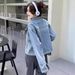 Aiyixuan Short Denim Jacket, Women's Early Autumn New Design, Slimming Long Sleeved Jacket Top_ecoleips.com