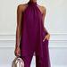 Women's Halter Sleeve Chiffon Two Piece Set Elegant Fashionable American Style_ecoleips.com