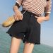 2025s Trendy Girl Denim Shorts For Women 2025 Spring Summer New Low Waist Versatile Stretch Slimming A-line Hip-hugging Hot_ecoleips.com