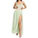 European American Ins-style Cross-border Sexy Fashion Strapless Backless Slim-fit High-slit Long Dress, High-waisted And_ecoleips.com