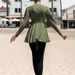 Muslim 2025 Women's New Conservative Sleeve Long Pants Hat Three-Piece Set Slim Fit Hot Spring Vacation Diving_ecoleips.com