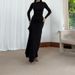 Fall Sexy High Slit Bodycon Dress Stretchy Slim Fit Cow Milk Silk Fabric High Waist Sleeveless Clubwear Available_ecoleips.com