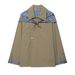 Reversible Plaid Jacket – Convertible Scarf-Collar Coat With Double-Breasted Closure_ecoleips.com