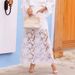 Trendy Lace Trim Denim Skirt For Women - High Waist A-Line Mini Skirt With Feminine Details (White/Black/Blue, S/M/L/XL/XXL)_ecoleips.com