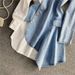 Spring Suit Women's Fashion Dress Shirt Skirt Polo Long Sleeve New Style Irregular_ecoleips.com