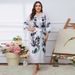 Sleep Women's Clothing Large Size Pajamas New Satin Pajamas Women's Summer Light Luxury Ice Silk Cool Nightgown Bathrobe Home Clothes_ecoleips.com