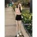High-waisted Denim Shorts Women, 2022 Spring-summer Thin New Style, Slimming A-line Hot Pants For Petite Girls, Trendy_ecoleips.com