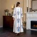 Muslim Ladies Elegant Temperament Printed Robe Dubai Dress Abaya_ecoleips.com