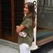 Women's Clothing Spring And Summer Casual Loose Lapel Short Sleeved Shirt With Fashion Green Mid Length Tops For Women_ecoleips.com