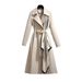 Spring Autumn Korean Style Women's Long Sleeve Coat Casual Temperament Fashion Windbreaker Mid-Length Jacket For Ladies_ecoleips.com