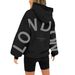 2025 Cross-Border Hot Hooded Sweatshirt Ins Women's Drop Shoulder Sleeve Fashion Ocean Animal Whale Print_ecoleips.com