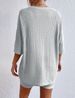 K European And American Style New Fashionable Casual Solid Color Round Neck Loose Women's Shorts Set. No Necklaces Or Other Accessories_ecoleips.com