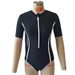 Long Sleeve One-Piece Swimsuit – Modest High-Coverage Racing Bikini For Women (Black/Red, S-XXL)_ecoleips.com