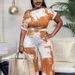 Summer Printed Polyester Women's Jumpsuit Straight Leg Pants Thin Fashion Loose Fit_ecoleips.com
