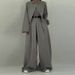 Women's Strapless Waist Cinching Jumpsuit Long Sleeved Outerwear Set European And American Style_ecoleips.com