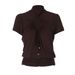 French-style Hot-selling Women's Clothing 2026 Spring New Fashion Sexy Hollow-out Front Lace-up Slim-fit Short-sleeve_ecoleips.com