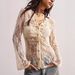 European And American Cross-border 2026 Spring New Lace Shirt, Slim-fit, Niche Design, Commuter Semi-transparent Top For_ecoleips.com