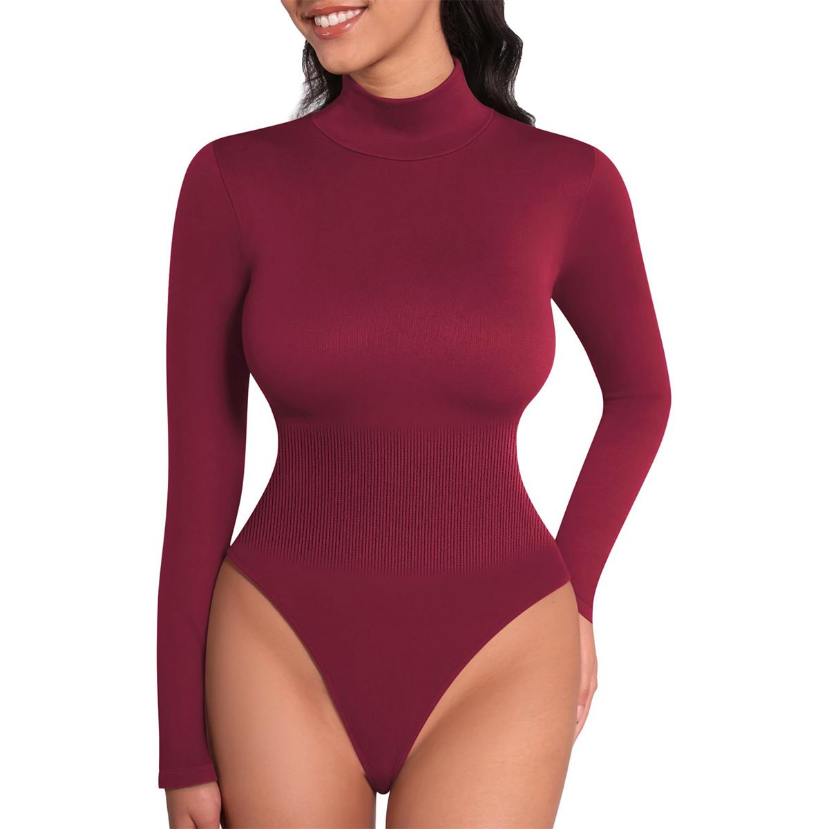 Women's Clothing Autumn And Winter High Collar Fine Thread Long Sleeve Triangle Jumpsuit Slimming And Slimming Sports Fitness Yoga Jumpsuit_ecoleips.com