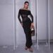 Women's Sexy Sheer Mesh Off Shoulder Long Sleeve Bodycon Maxi Dress – Party Evening Resort Gown_ecoleips.com