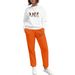 Women's Loose Casual Heart Print Sweater And Pants Two Piece Set Autumn Winter Fashion round Neck Cross Border Style_ecoleips.com