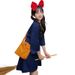 Halloween Costume Cos Cosplay Anime Little Witch House Rush Kiki Dress Schoolbag Stage Play Costume_ecoleips.com