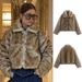 Faux Fur Jacket – Oversized Cropped Coat With Gradient Color (XS/S/M/L)_ecoleips.com