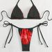 Women's Clothing High Waist Bikinis, Fixed Edition Printed Three Point Sexy Swimsuits_ecoleips.com