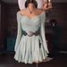 European And American Style Women's Long Sleeved Pleated Dress Solid Color Mesh Strapless Independent Website 2026 Fashion_ecoleips.com