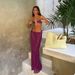 New 2025 European And American Style Women's Bikini Push up Strapless Swimsuit Polka Dot Long Dress Three Piece Sexy Swimwear_ecoleips.com