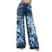Women's High-Waisted Wide Leg Jeans - Vintage Washed Denim Pants For American Casual Style_ecoleips.com
