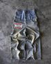 Women's Clothing Denim Wide Leg Pants Polar Black Big Boy Trendy New Embroidery Wear Resistant Straight Loose Celebrity Style_ecoleips.com